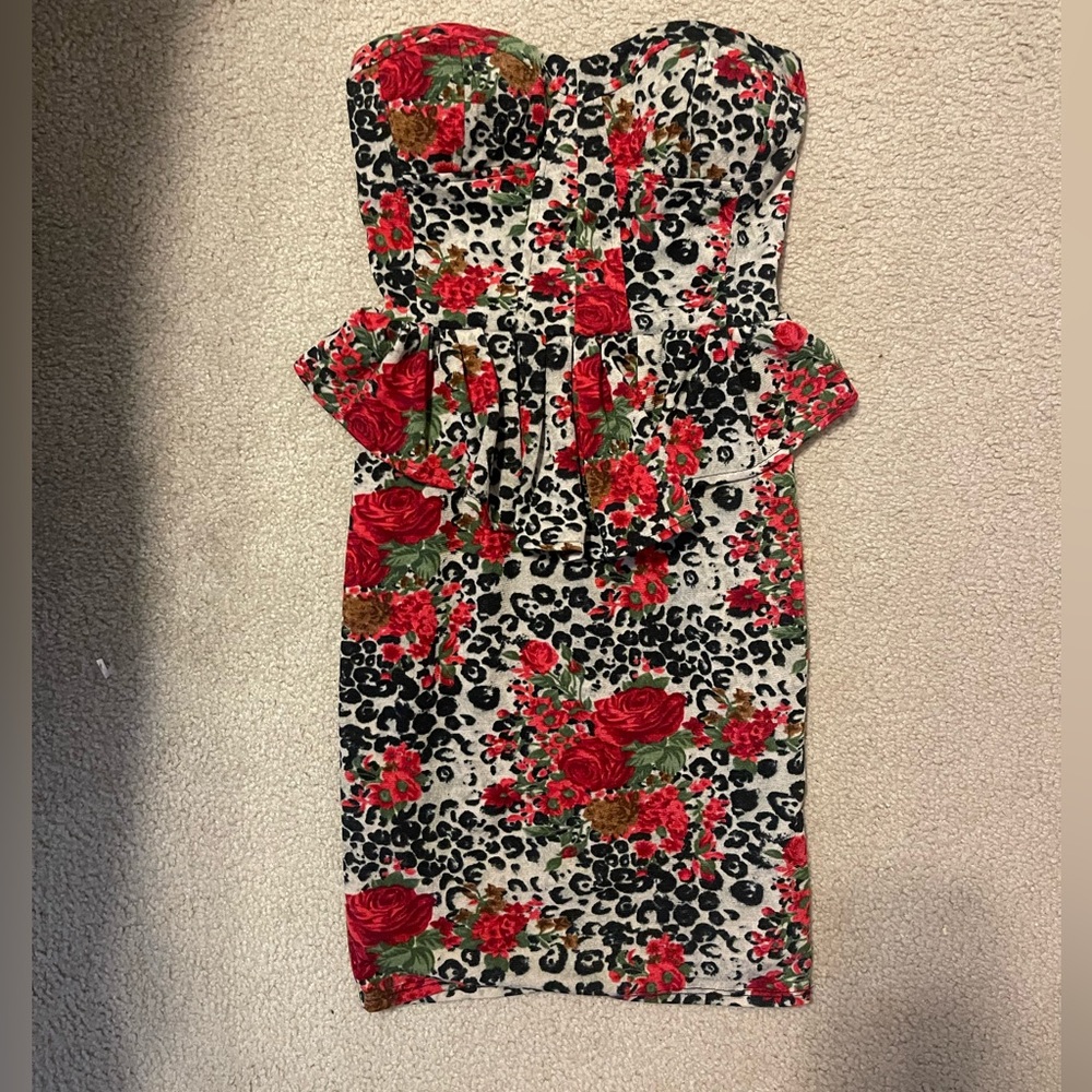 Velvet Peplum Dress